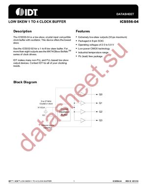 ICS556M-04ILFT datasheet  